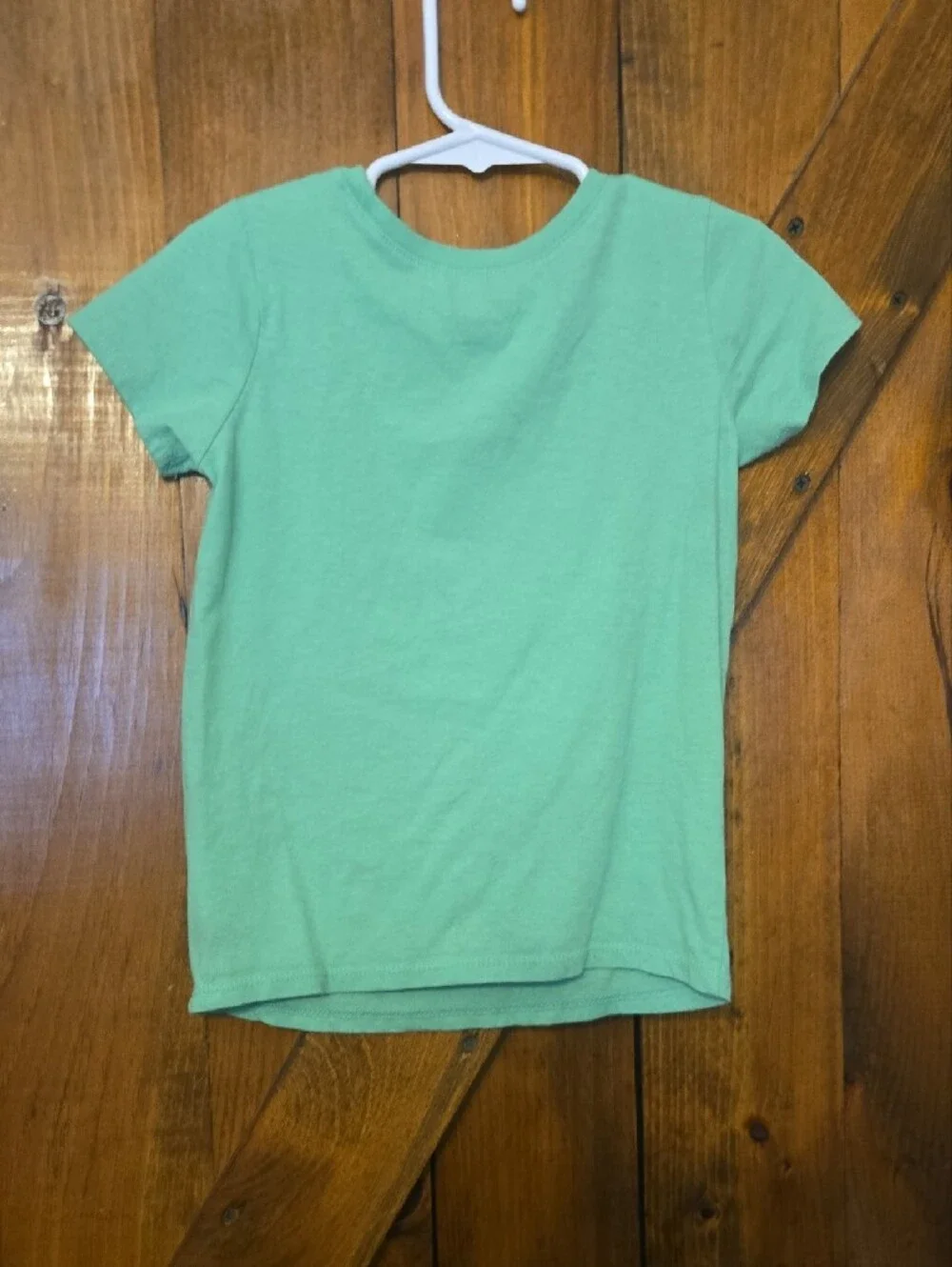 The Children's Place Mint Green Tee with Orange Cat and Rainbow